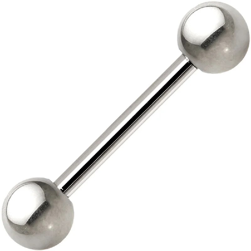 14 Gauge Grade 23 Solid Titanium Barbell 9/16 5mm