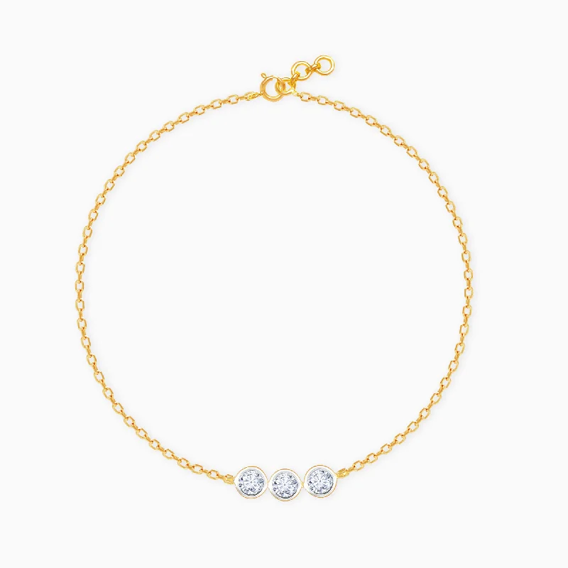 Gold Classic Glamour Diamond Bracelet