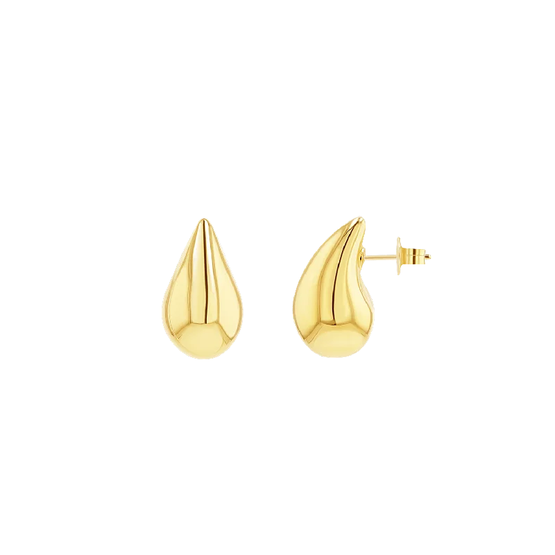 Puff Rain Drop Earrings