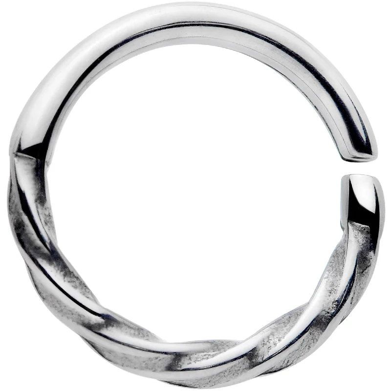 16 Gauge 3/8 A Simple Twist Septum Closure Ring