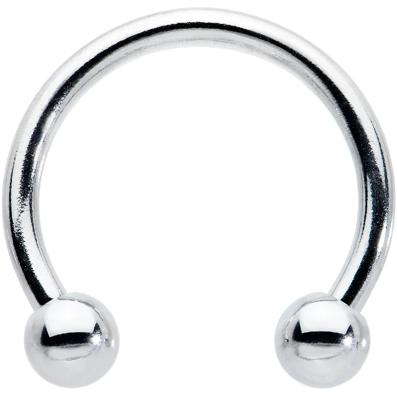 16 Gauge STEEL HORSE SHOE Circular Barbell 3/8 3mm