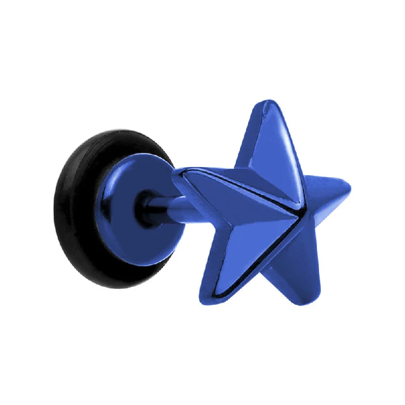 Blue Titanium Star Cheater Plug