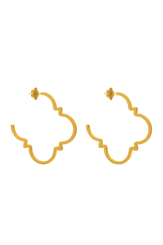 Roberta's Carisma Logo Oversized Hoop Earring Set