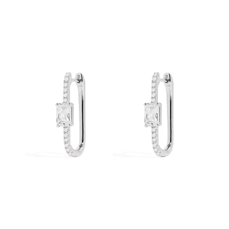 Éclat Pavé Hoop Earrings