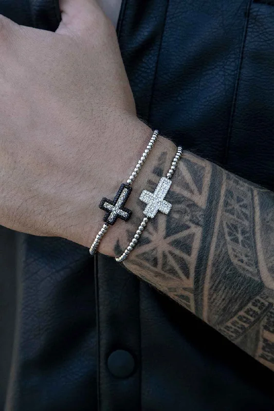 Cross Bracelet with beads