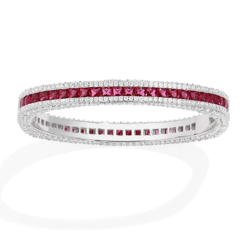 Fuchsia Pavé Bangle