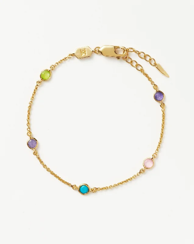 Hot Rox Multi Gemstone Bracelet | 18k Gold Vermeil/Multi