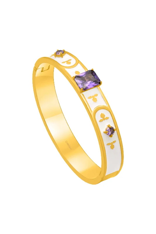 Maltese Tile Royal Purple Bangle