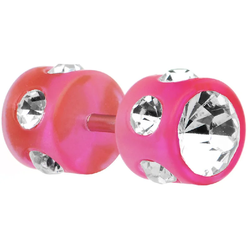 Pink Acrylic Gem Cheater Plug