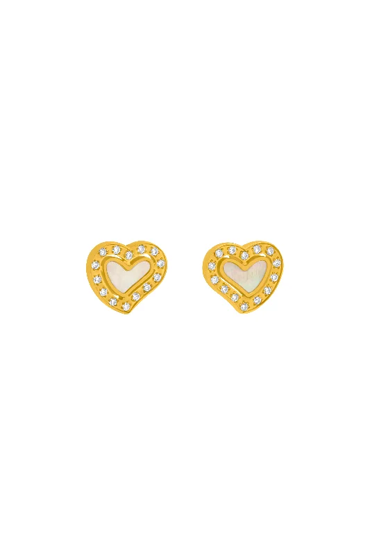 Cuore Stud Earring Set