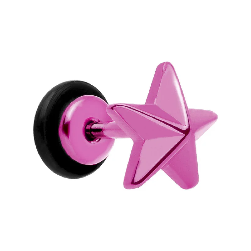 Pink Titanium Star Cheater Plug