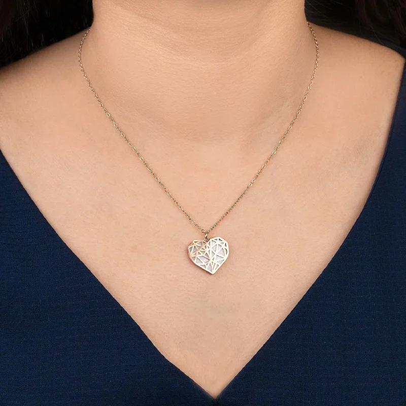 Polyheart Mother Of Pearl Necklace