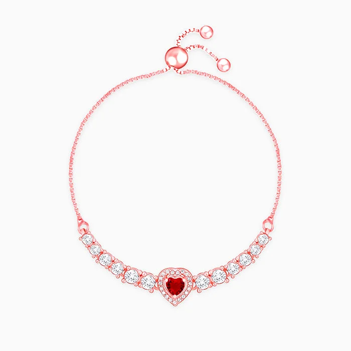 Rose Gold Love Of Red Bracelet