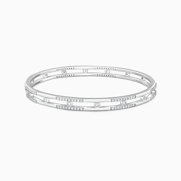 Silver Classic Duality Bangle