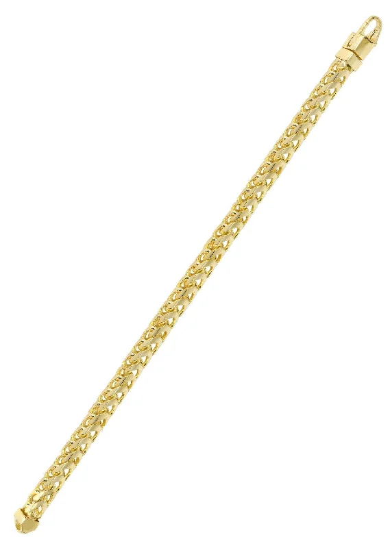 Solid Womens Franco Bracelet 10K/14K Yellow Gold