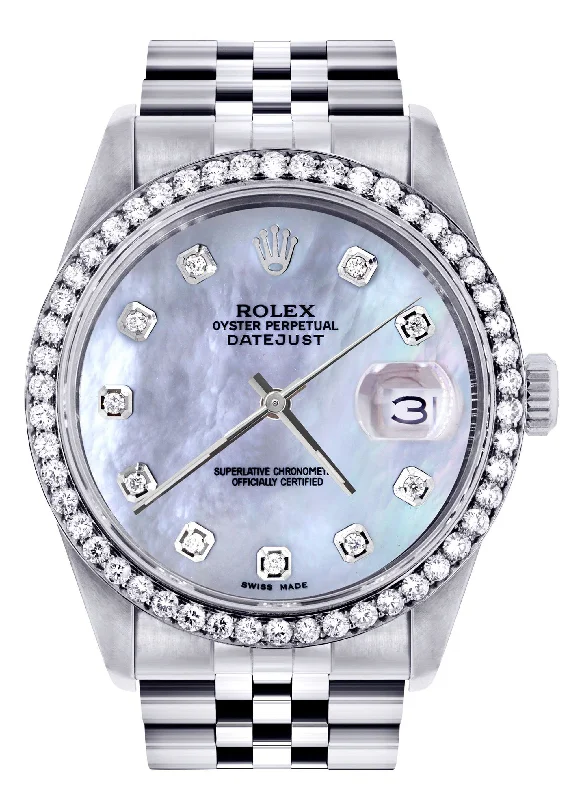 Womens Rolex Datejust Watch 16200 | 36Mm | Mother of Pearl Dial | Jubilee Band